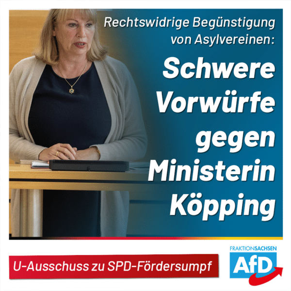 U Ausschuss Schwere Vorw Rfe Gegen Spd Ministerin K Pping Afd