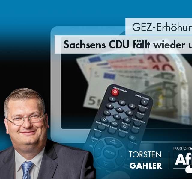 GEZ-Erhöhung: Sachsens CDU fällt wieder um