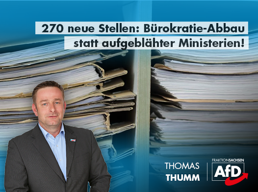 270 neue Stellen: Bürokratie-Abbau statt aufgeblähter Ministerien!