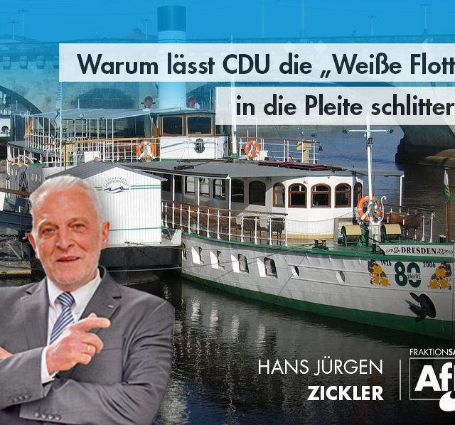 Warum lässt CDU die „Weiße Flotte“ in die Pleite schlittern?