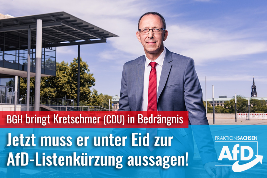 BGH bringt Kretschmer (CDU) in Bedrängnis: Jetzt muss er unter Eid zur AfD-Listenkürzung aussagen!
