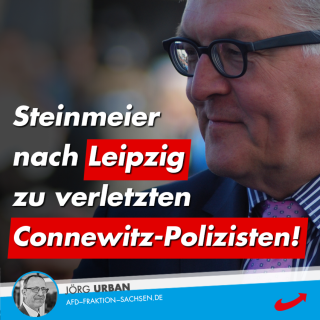 Steinmeier nach Leipzig zu verletzten Connewitz-Polizisten!