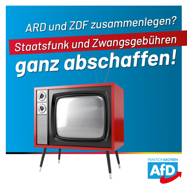 AfD-Antrag: Rundfunk-Staatsverträge kündigen – Gebühr abschaffen