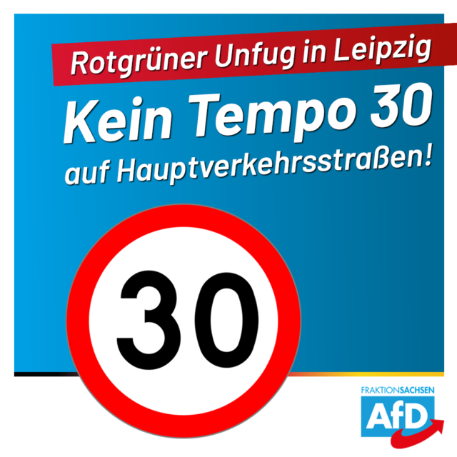 Tempo 30 auf großen Straßen ist Verkehrsbehinderung!