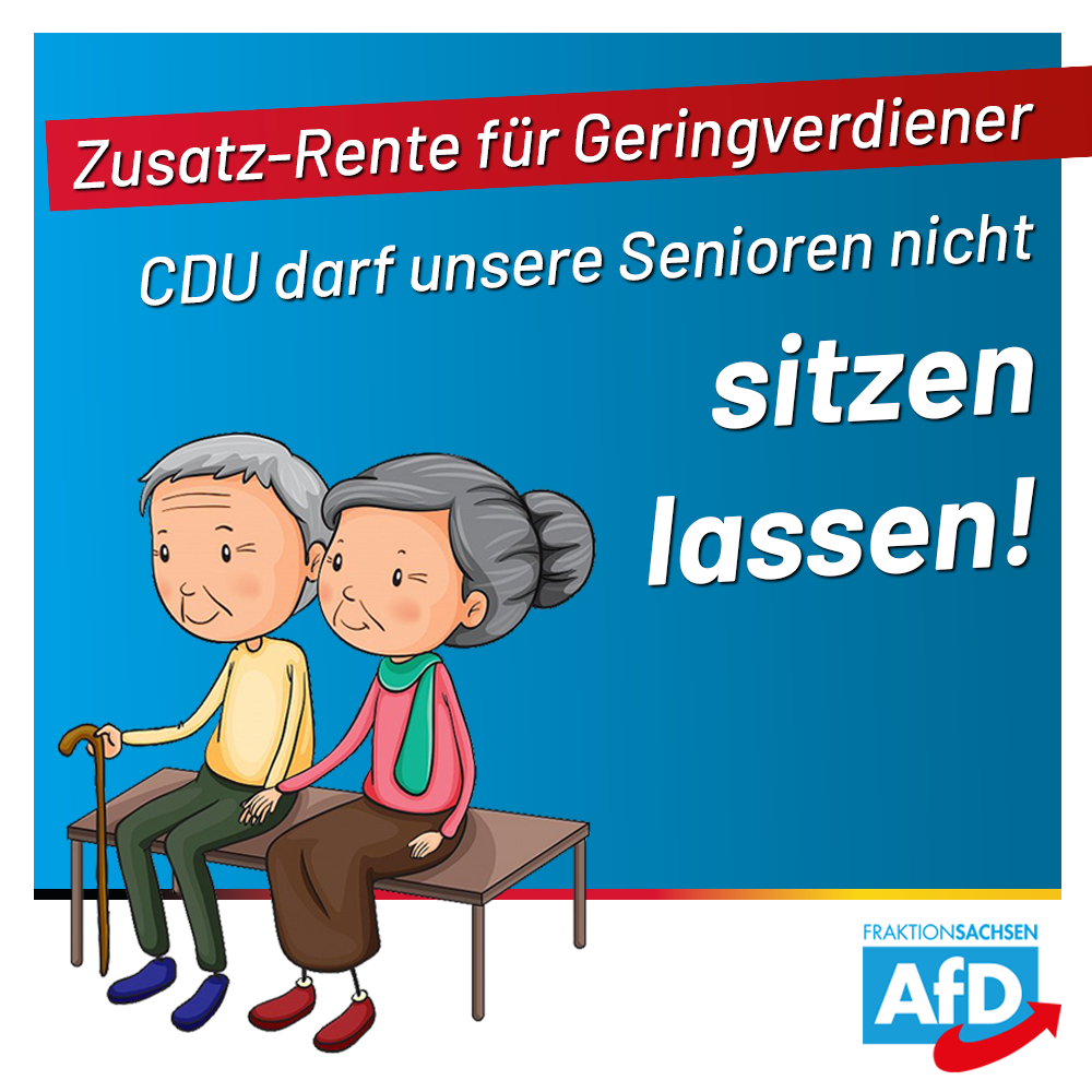 Härtefallfonds für DDR-Zusatzrenten: Staatsregierung darf Senioren nicht hängen lassen