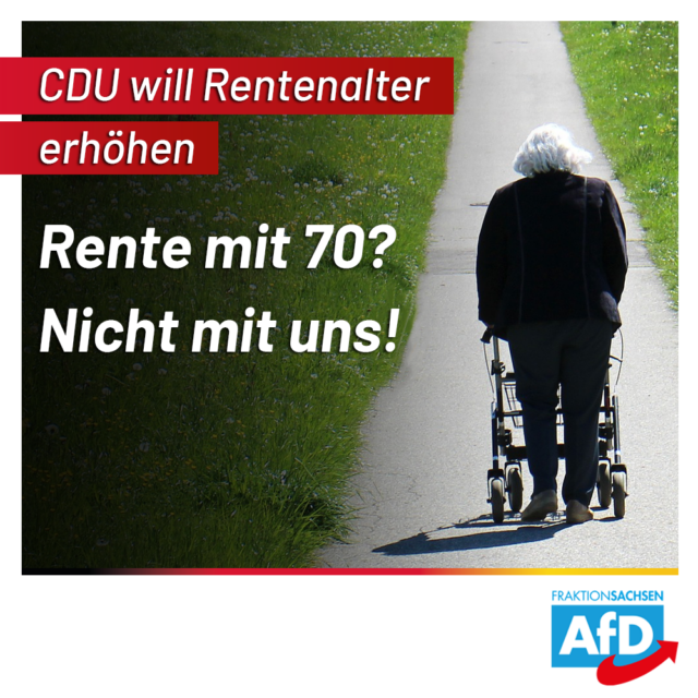 CDU will Rentenalter erhöhen: Rente mit 70? Nicht mit uns!