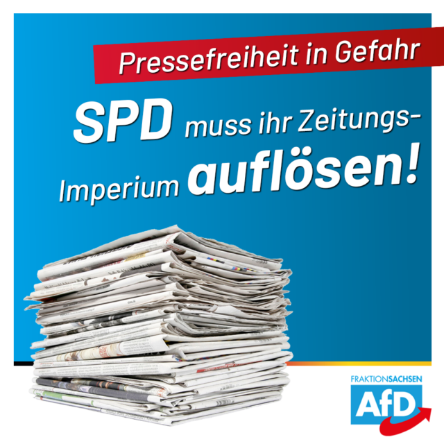 Tag der Pressefreiheit: SPD-Medienbeteiligungen fördern einseitige Berichterstattung