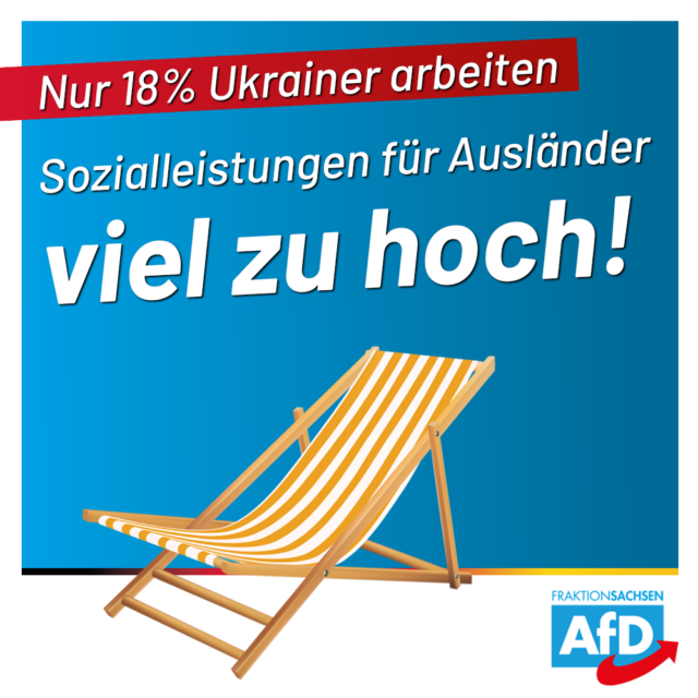 AfD-Anfrage: Nur 18 Prozent aller erwerbsfähigen Ukrainer gehen in Sachsen arbeiten