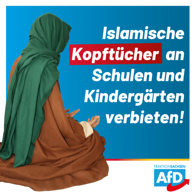 AfD-Gesetz will Kopftuchverbot an Schulen und in Kindergärten!