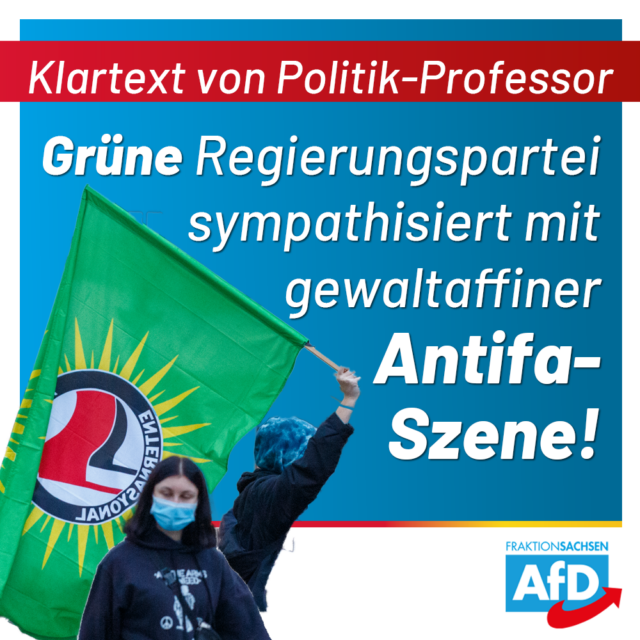 Grüne Regierungspartei sympathisiert mit gewaltaffiner Antifa