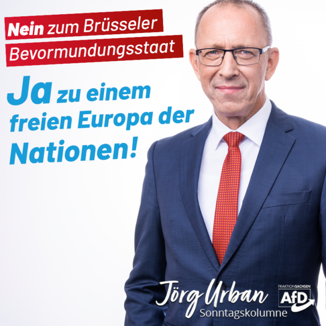 Nein zum Brüsseler Bevormundungsstaat! Ja zu einem freien Europa der Nationen!