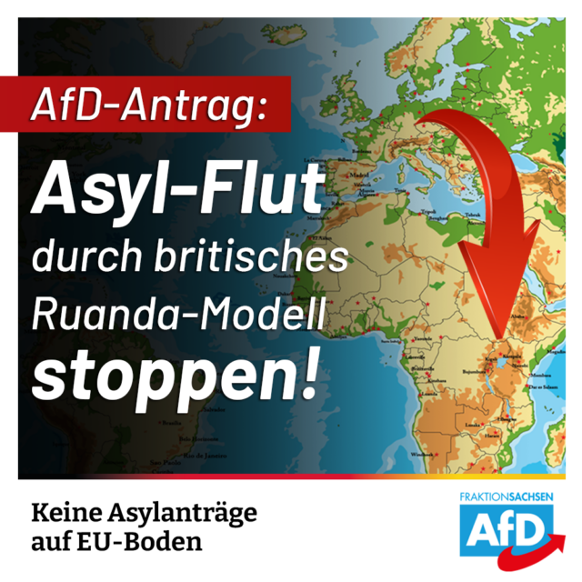 AfD-Antrag: Asyl-Flut durch britisches Ruanda-Modell stoppen