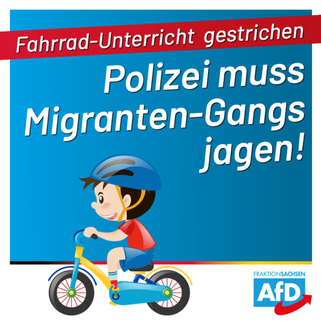 Fahrrad-Unterricht für Kinder gestrichen: Polizei muss Migranten-Gangs jagen!