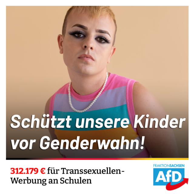 312.179 € für Transsexuellen-Werbung an Schulen: Schützt unsere Kinder!