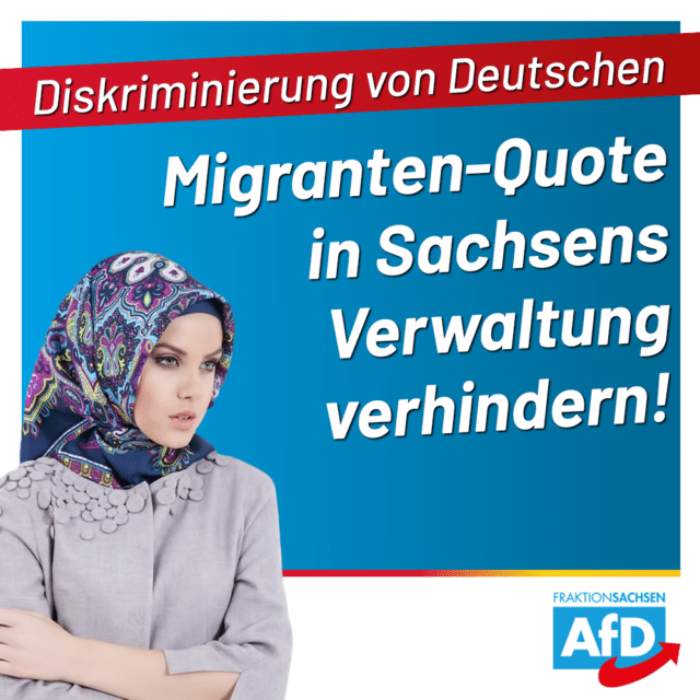 Diskriminierung von Deutschen: Nein zur Migranten-Quote in der Verwaltung!