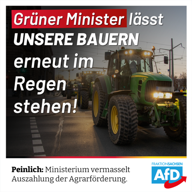 Agrarförderung kann nicht ausgezahlt werden: Minister Günther muss Problem sofort beheben!