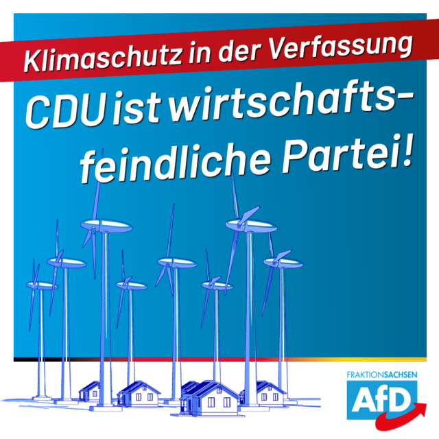 Klimaschutz in der Verfassung: CDU ist wirtschaftsfeindliche Partei