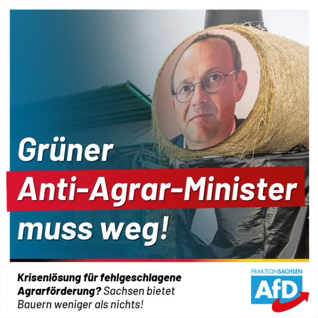 Agrarförderung: Grüner Minister hat leider nur weniger als nichts anzubieten!