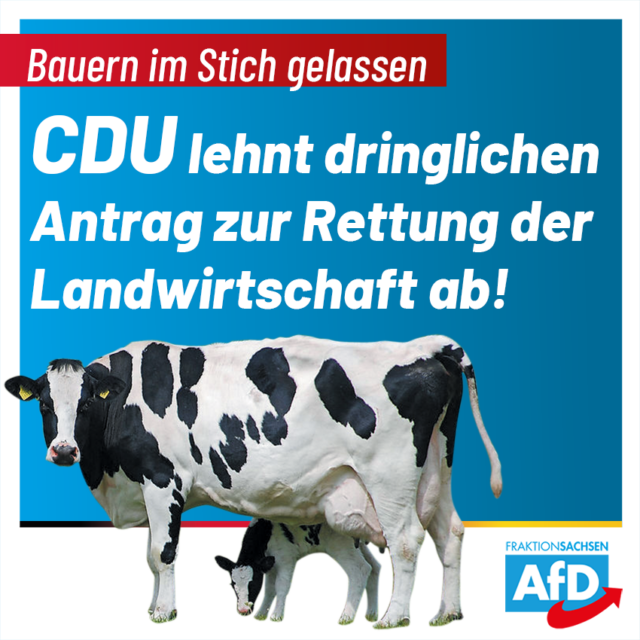 CDU lässt Bauern im Stich!