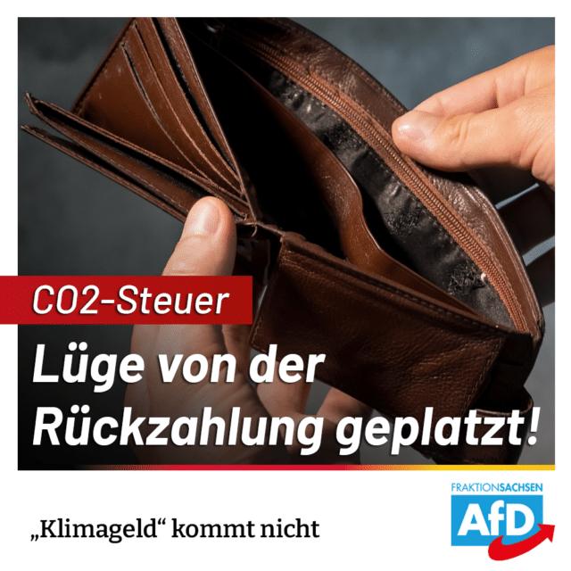 CDU-Projekt CO2-Steuer: Lüge von der Rückzahlung geplatzt