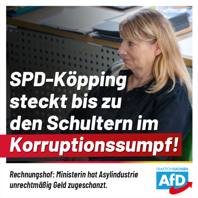 SPD-Köpping steckt bis zu den Schultern im Korruptionssumpf!