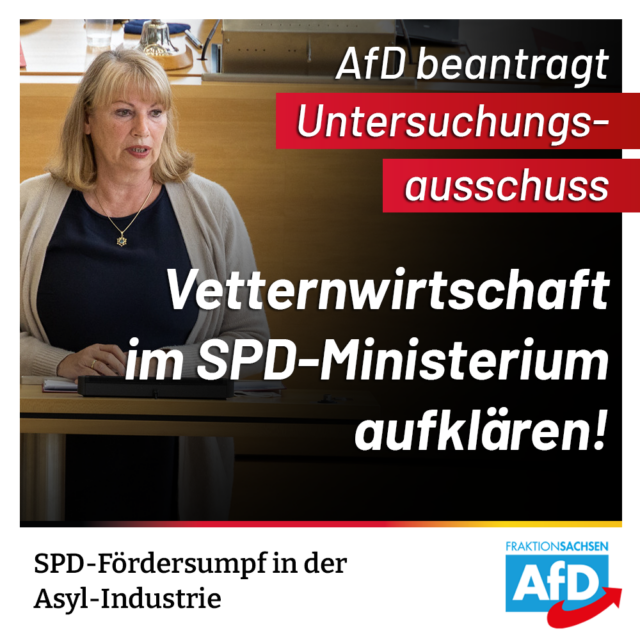 AfD beantragt Untersuchungsausschuss zur Vetternwirtschaft im SPD-Sozialministerium