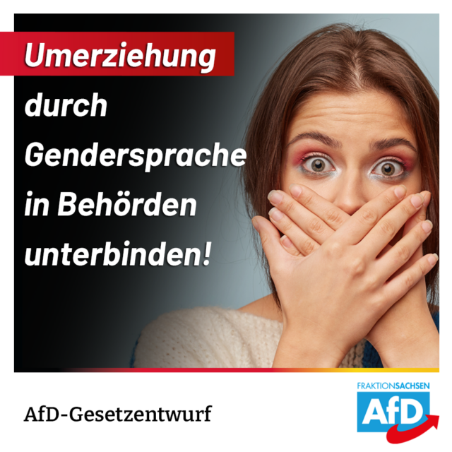 AfD-Gesetz: Gendersprache in sächsischen Behörden unterbinden