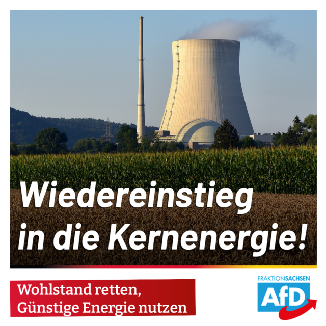 AfD-Antrag: Wiedereinstieg in die Kernenergie