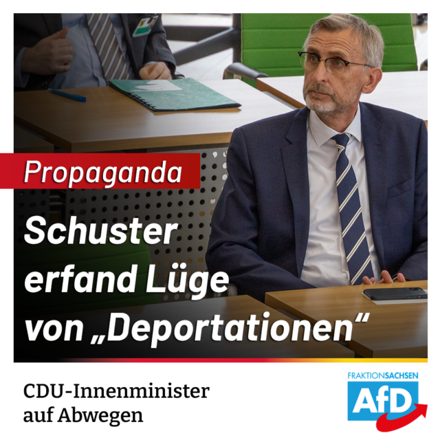 CDU-Innenminister auf Abwegen: Schuster erfand Lüge von „Deportationen“