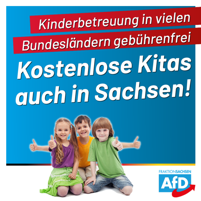Kindergärten in Sachsen bundesweit mit am teuersten: Familien dringend entlasten!