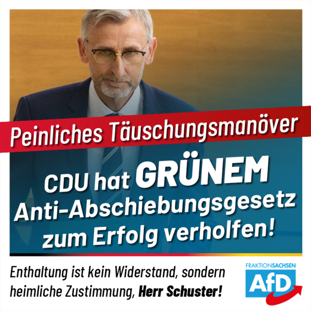 Anti-Abschiebungsgesetz: Enthaltung ist kein Widerstand, Herr Schuster!
