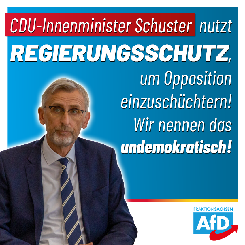 CDU-Innenminister hält AfD-Gutachten unter Verschluss und missachtet so parlamentarische Kontrollrechte!