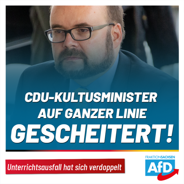 Unterrichtsausfall hat sich verdoppelt: CDU-Kultusminister auf ganzer Linie gescheitert!