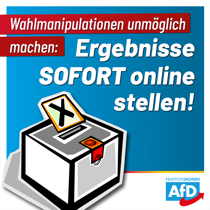 AfD-Anfrage: Wahlergebnisse kommen zu spät – sofortige Transparenz herstellen!