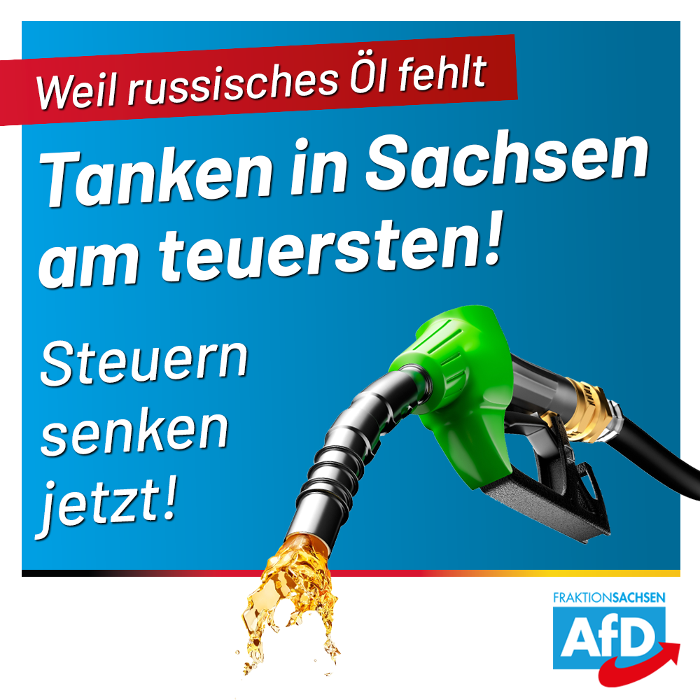 Weil russisches Öl fehlt: Tanken in Sachsen am teuersten!