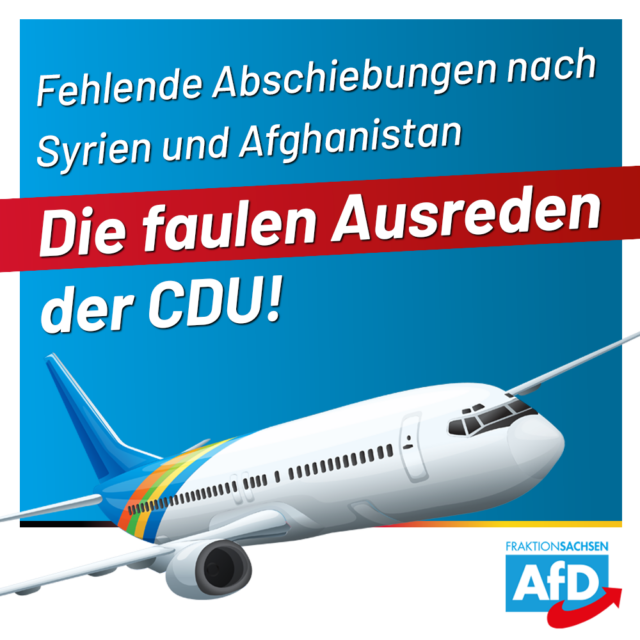 Fehlende Abschiebungen nach Syrien und Afghanistan: Die faulen Ausreden der CDU!