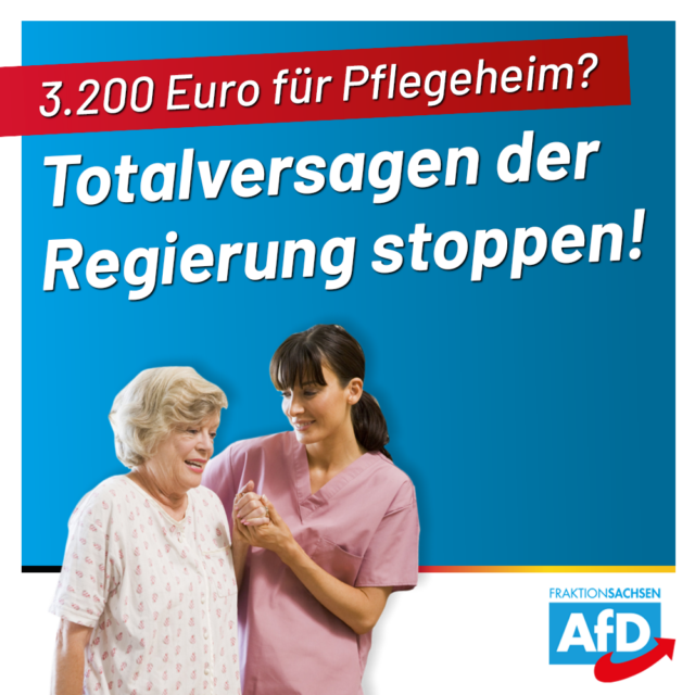 3.200 Euro für Pflegeheim? Totalversagen der Regierung stoppen!