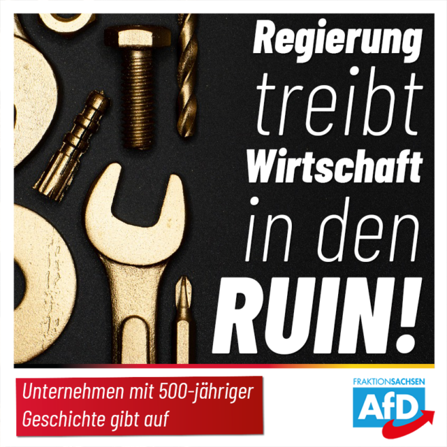 Regierung treibt Wirtschaft in den Ruin!