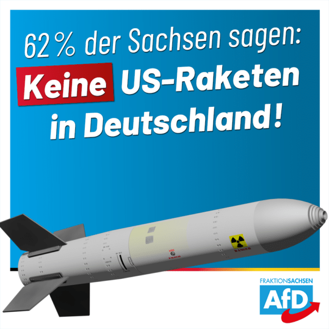 Sachsen wollen keine US-Raketen in Deutschland!