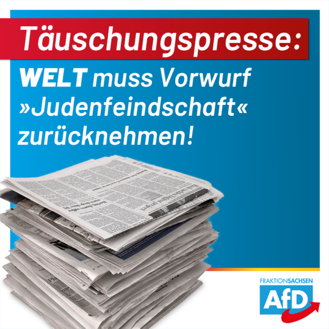 „Judenfeindschaft“? Täuschungspresse hat schlecht recherchiert!