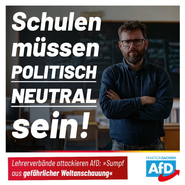 Schulen müssen politisch neutral sein!