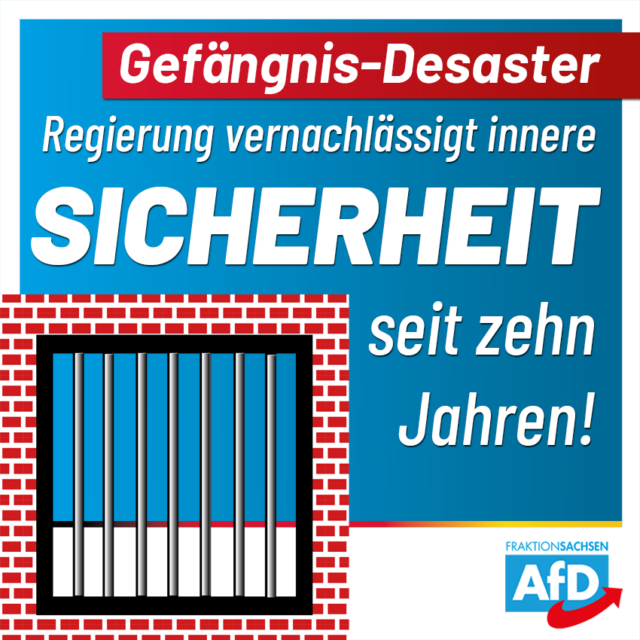 Stillstand bei Gefängnisbau: Regierung vernachlässigt innere Sicherheit seit zehn Jahren!