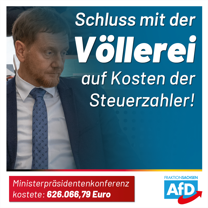 Ministerpräsidentenkonferenz kostete 626.066,79 Euro: Schluss mit der Völlerei!