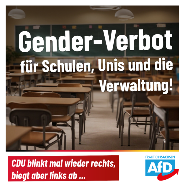 Gender-Verbot für Schulen, Unis und Verwaltung!