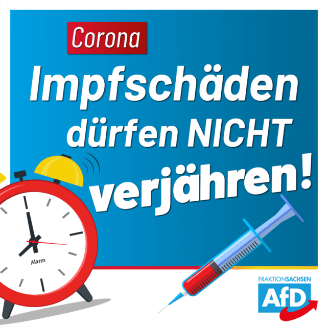 Corona: Impfschäden dürfen nicht verjähren!