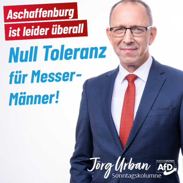 Null Toleranz für Messer-Männer!