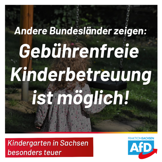 Andere Bundesländer zeigen: Gebührenfreie Kinderbetreuung ist möglich!