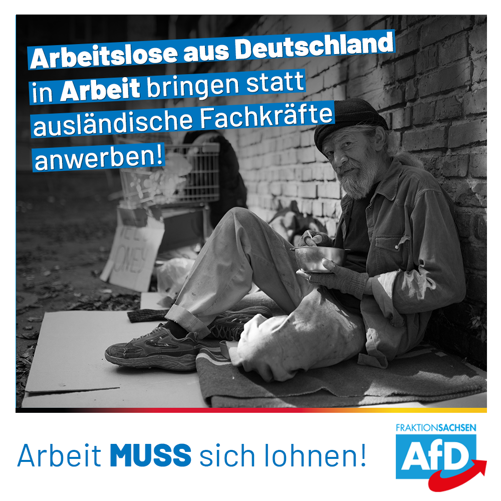 Arbeitslose aus Deutschland in Arbeit bringen . . .