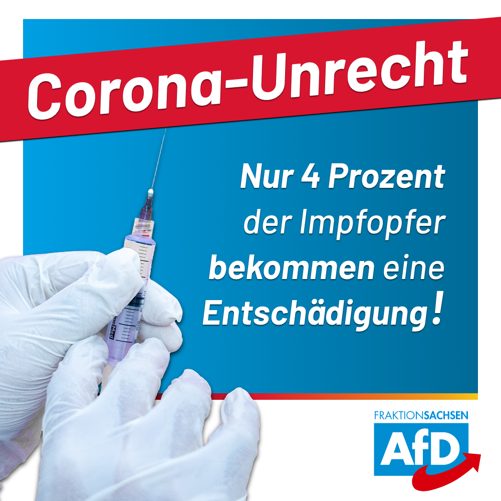 AfD-Anfrage: Nur 4 Prozent der Impfopfer bekommen eine Entschädigung!