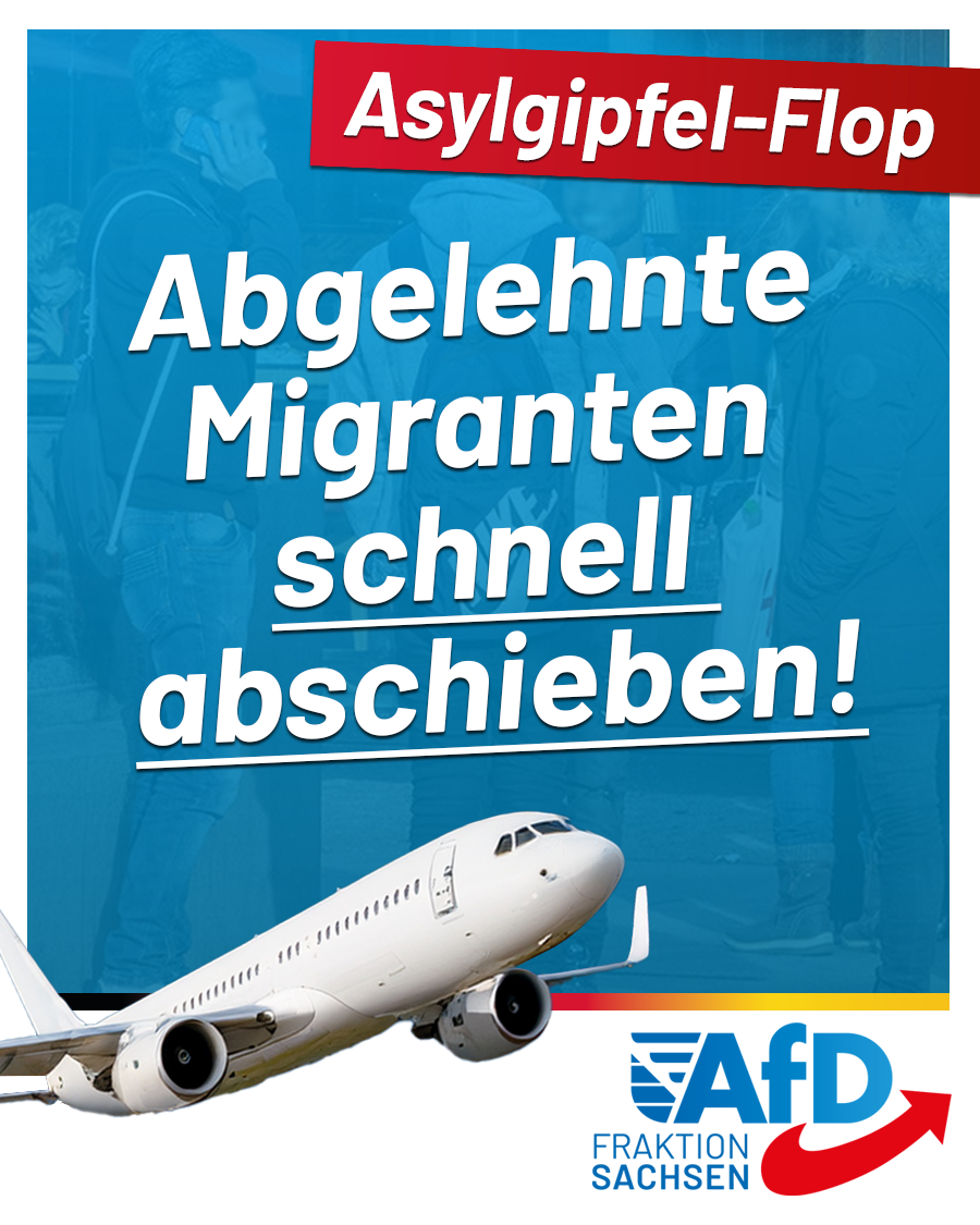 Asylgipfel-Flop: Abgelehnte Migranten schnell abschieben!